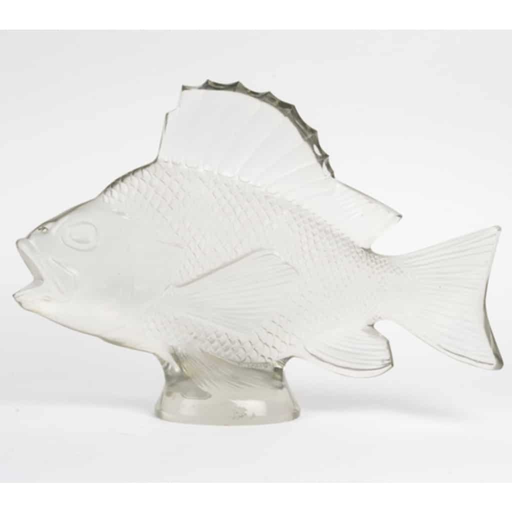 1922 – RENÉ LALIQUE Motif décoratif “Gros poisson algues” 3