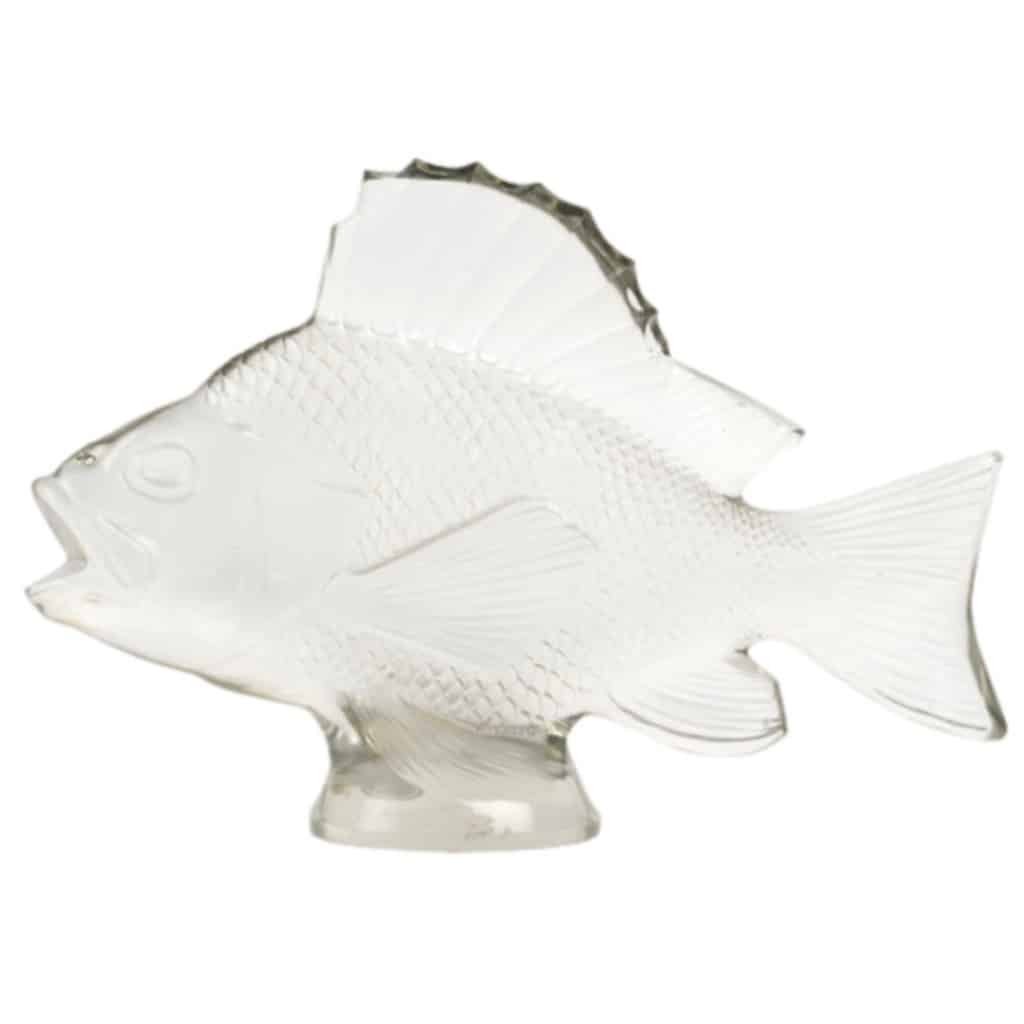 1922 – RENÉ LALIQUE Motif décoratif “Gros poisson algues” 2