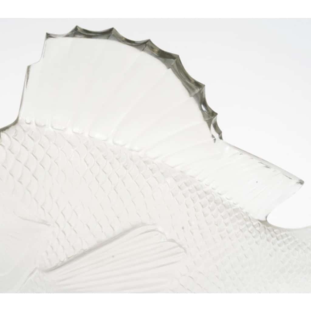 1922 – RENÉ LALIQUE Motif décoratif “Gros poisson algues” 5