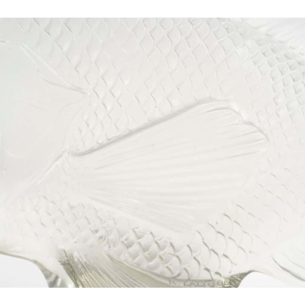 1922 – RENÉ LALIQUE Motif décoratif “Gros poisson algues” 6