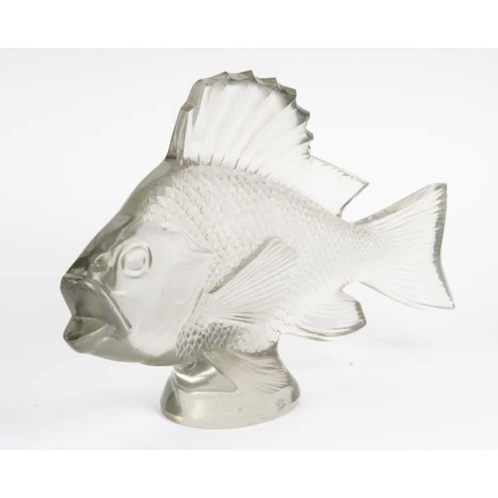 1922 – RENÉ LALIQUE Motif décoratif “Gros poisson algues” 7