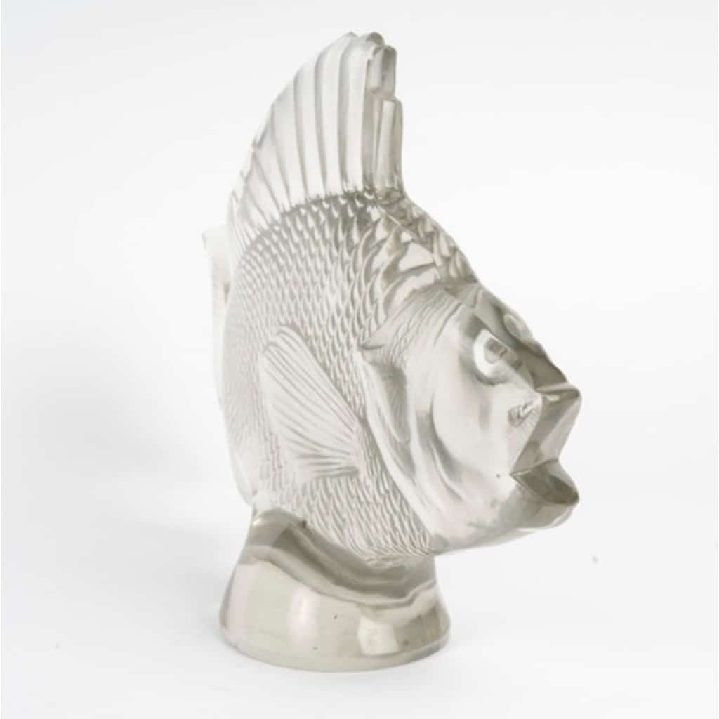 1922 – RENÉ LALIQUE Motif décoratif “Gros poisson algues” 8