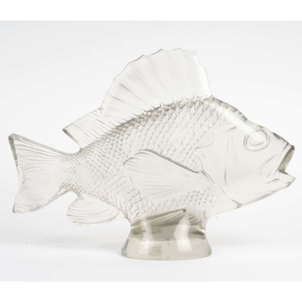 1922 – RENÉ LALIQUE Motif décoratif “Gros poisson algues” 9