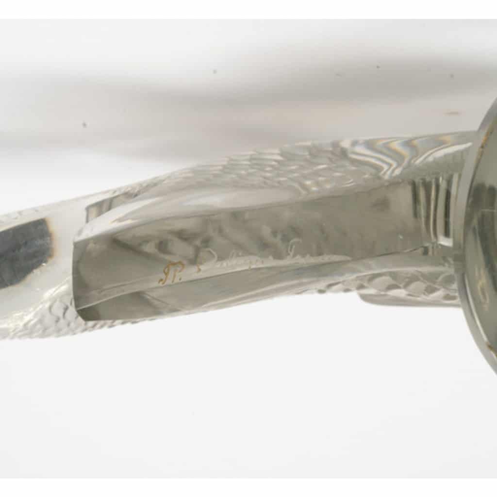 1922 – RENÉ LALIQUE Motif décoratif “Gros poisson algues” 10