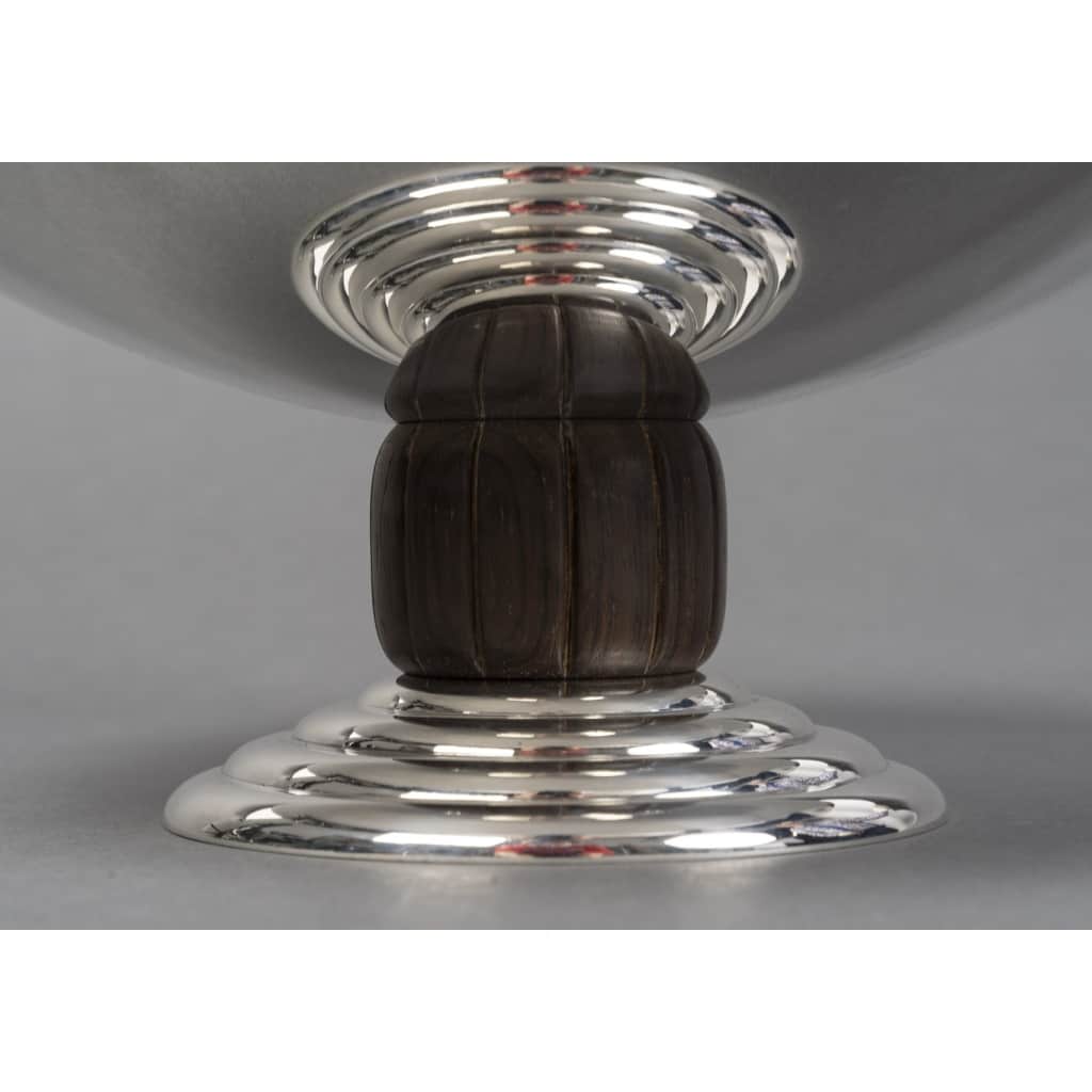 JEAN PUIFORCAT – CENTRE DE TABLE en argent massif ART DECO vers 1930 5