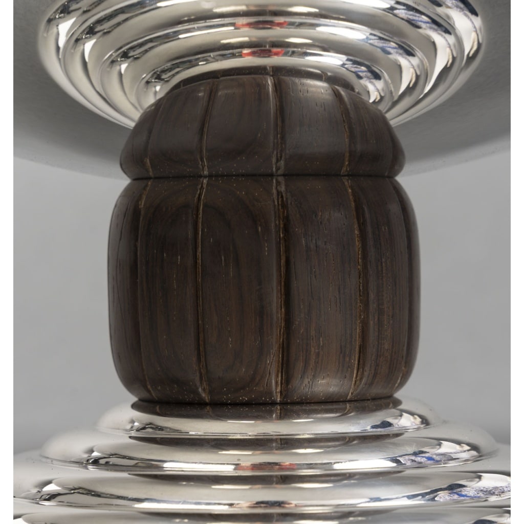 JEAN PUIFORCAT – CENTRE DE TABLE en argent massif ART DECO vers 1930 6