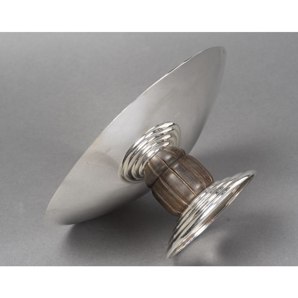 JEAN PUIFORCAT – CENTRE DE TABLE en argent massif ART DECO vers 1930 8