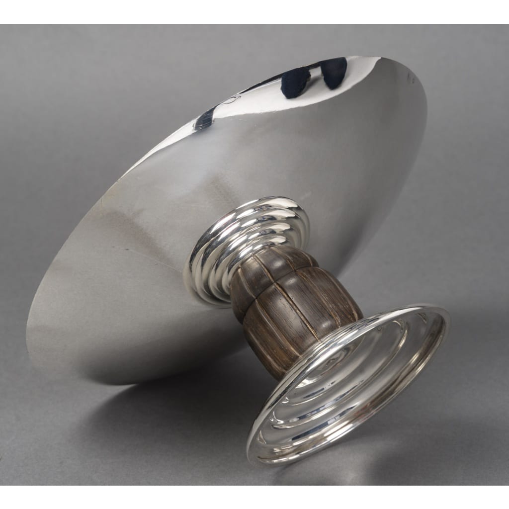 JEAN PUIFORCAT – CENTRE DE TABLE en argent massif ART DECO vers 1930 9