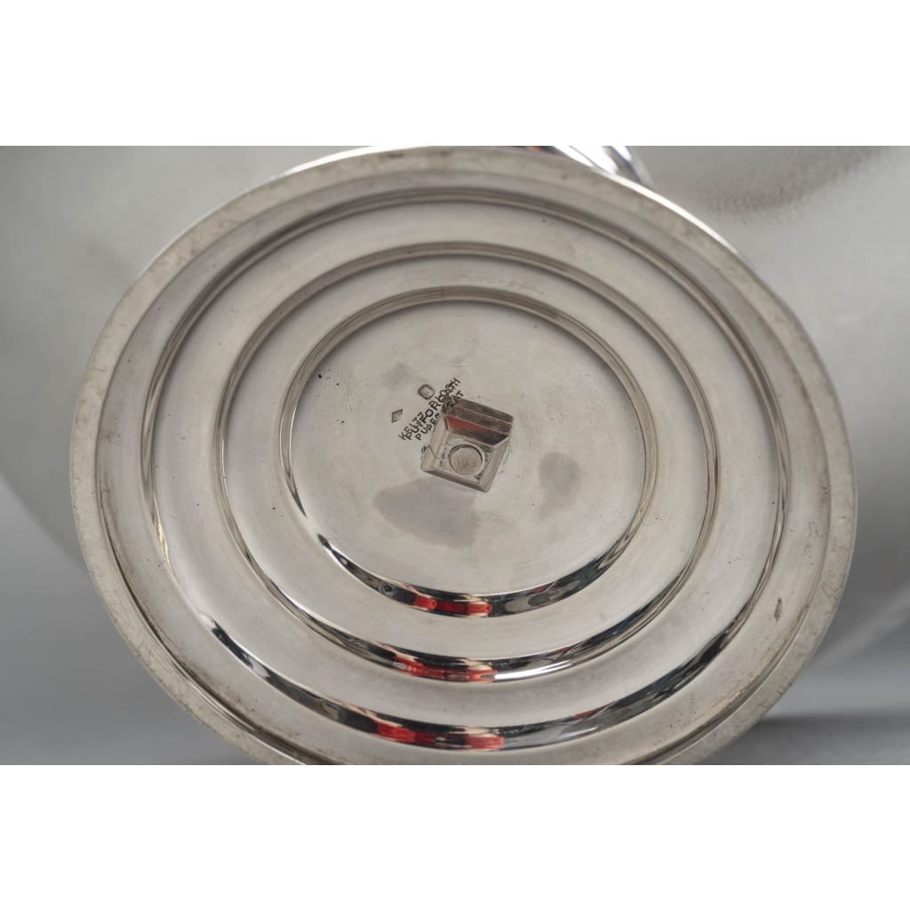 JEAN PUIFORCAT – CENTRE DE TABLE en argent massif ART DECO vers 1930 10