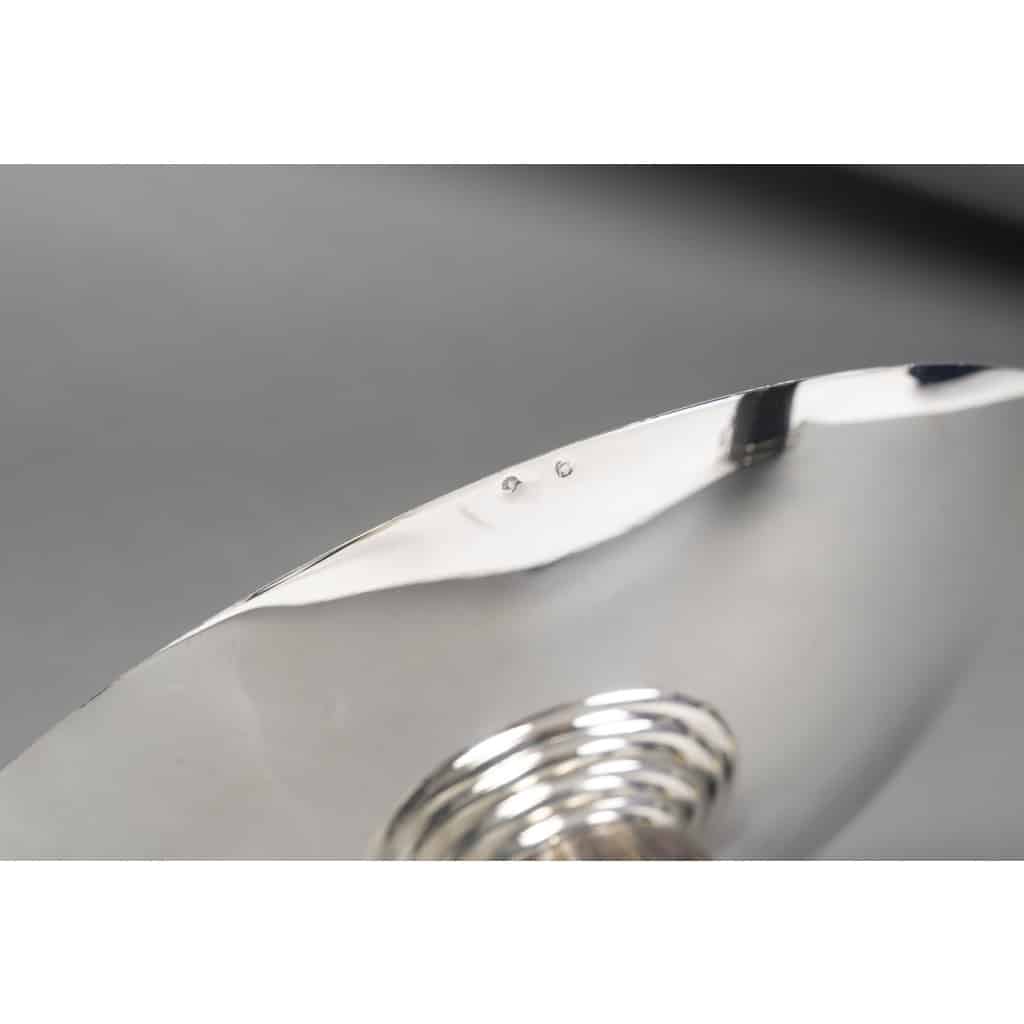 JEAN PUIFORCAT – CENTRE DE TABLE en argent massif ART DECO vers 1930 12