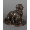 Sculpture – Groupe De Bassets , Ravageot Et Ravageode , Emmanuel Frémiet (1824 -1910) – Bronze 19