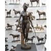 Sculpture – Diane Chasseresse , Jean – Antoine Houdon (1741-1828) – Bronze 11