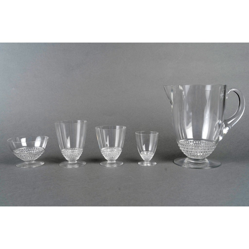 Service de Verres « Nippon » verre blanc de René LALIQUE – 49 Pièces 2