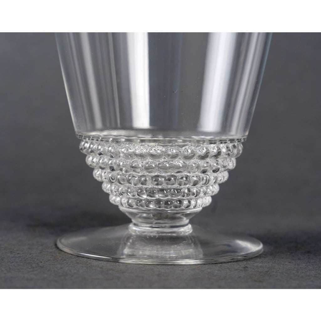 Service de Verres « Nippon » verre blanc de René LALIQUE – 49 Pièces 3