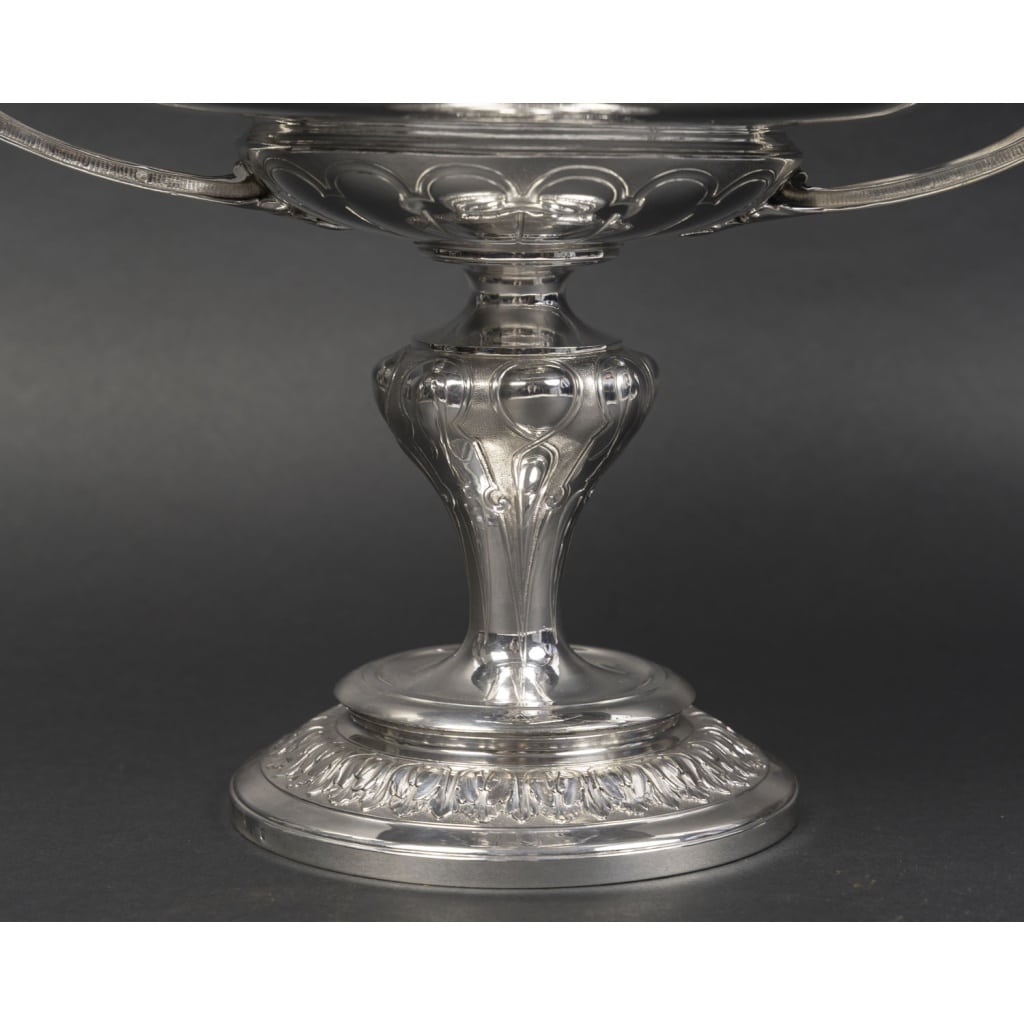 Gustave ODIOT – Centre de table en argent massif néoclassique XIXe 5
