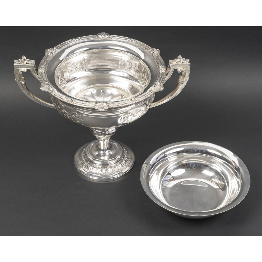 Gustave ODIOT – Centre de table en argent massif néoclassique XIXe 8