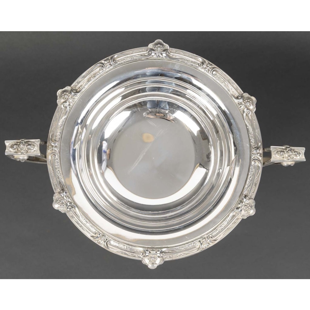 Gustave ODIOT – Centre de table en argent massif néoclassique XIXe 13