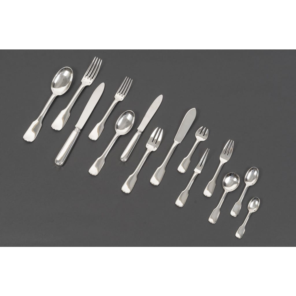 JEAN TETARD MENAGERE EN ARGENT MASSIF 198 PIECES Epoque 1930 4 JEAN TETARD MENAGERE EN ARGENT MASSIF 198 PIECES Epoque 1930 4
