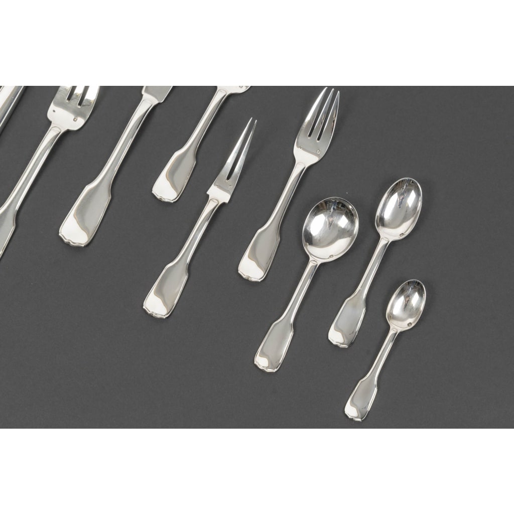 JEAN TETARD MENAGERE EN ARGENT MASSIF 198 PIECES Epoque 1930 5 JEAN TETARD MENAGERE EN ARGENT MASSIF 198 PIECES Epoque 1930 5