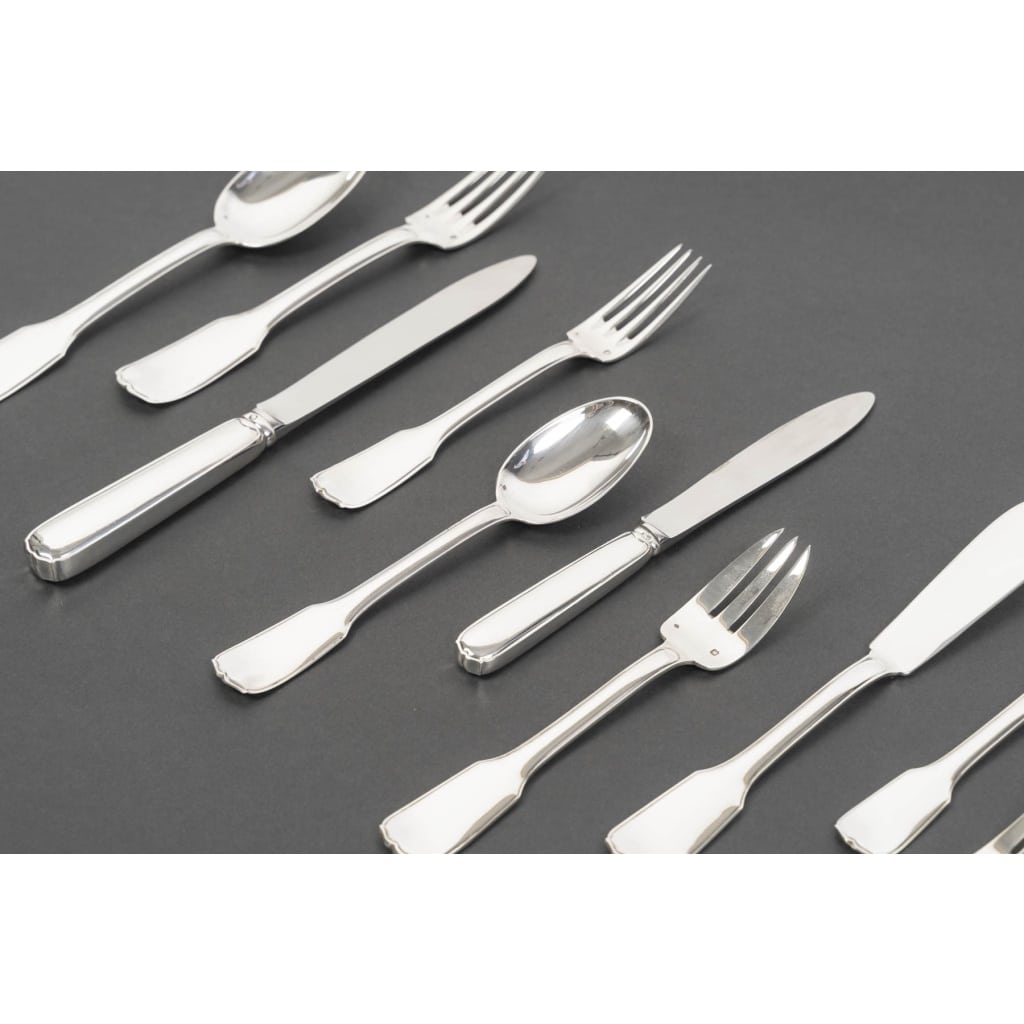 JEAN TETARD MENAGERE EN ARGENT MASSIF 198 PIECES Epoque 1930 9 JEAN TETARD MENAGERE EN ARGENT MASSIF 198 PIECES Epoque 1930 9
