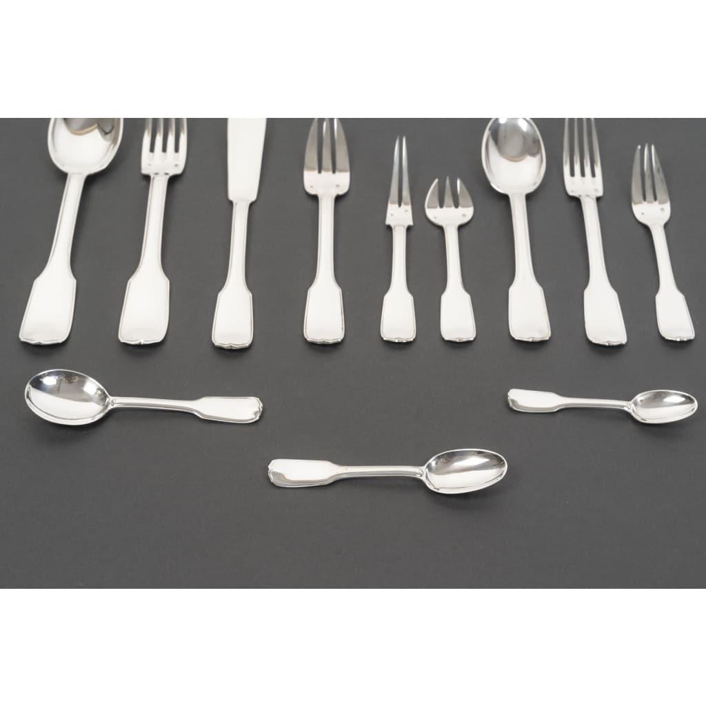 JEAN TETARD MENAGERE EN ARGENT MASSIF 198 PIECES Epoque 1930 14 JEAN TETARD MENAGERE EN ARGENT MASSIF 198 PIECES Epoque 1930 14