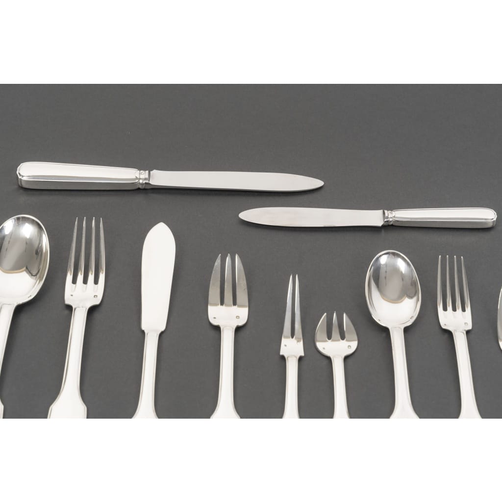 JEAN TETARD MENAGERE EN ARGENT MASSIF 198 PIECES Epoque 1930 15 JEAN TETARD MENAGERE EN ARGENT MASSIF 198 PIECES Epoque 1930 15