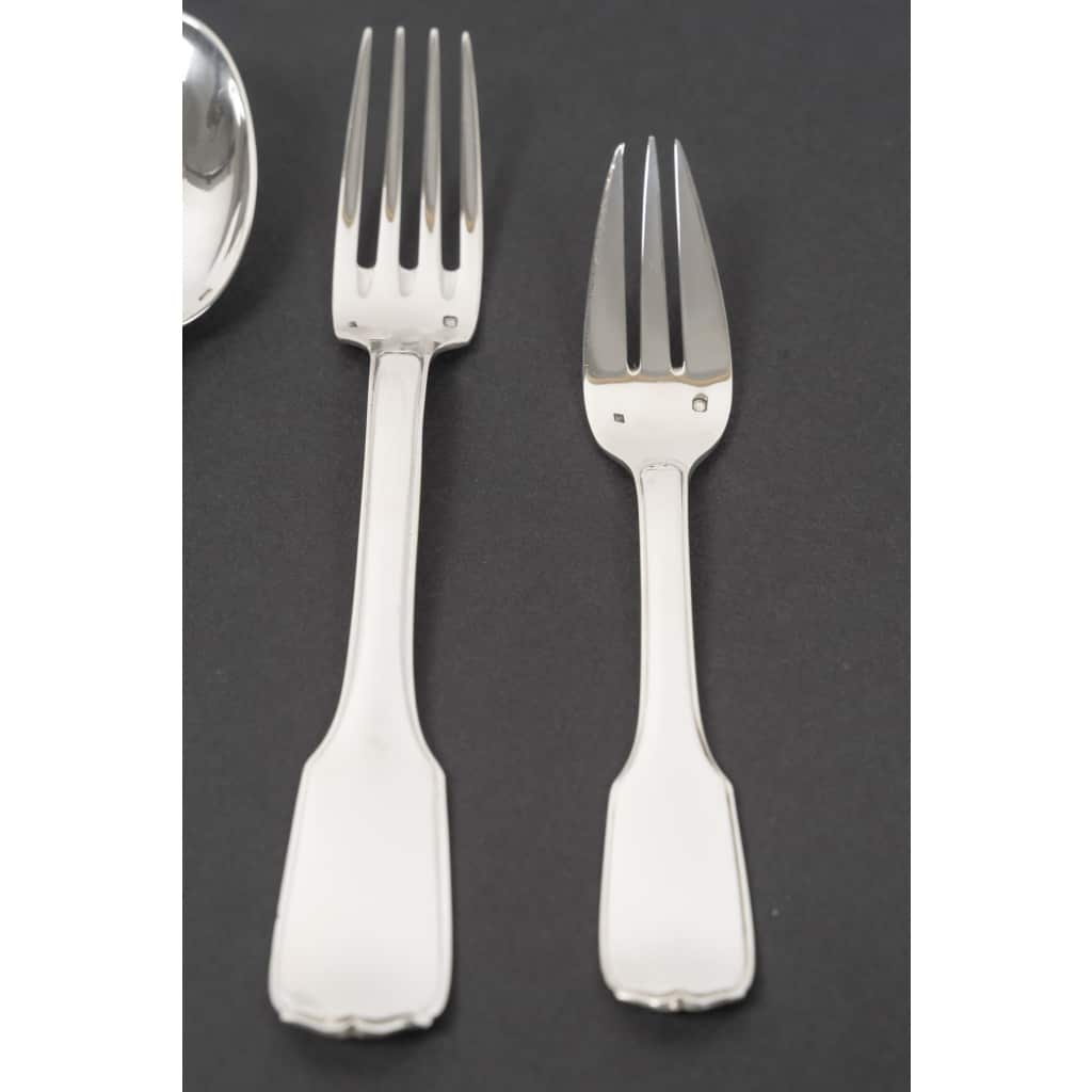 JEAN TETARD MENAGERE EN ARGENT MASSIF 198 PIECES Epoque 1930 17 JEAN TETARD MENAGERE EN ARGENT MASSIF 198 PIECES Epoque 1930 17