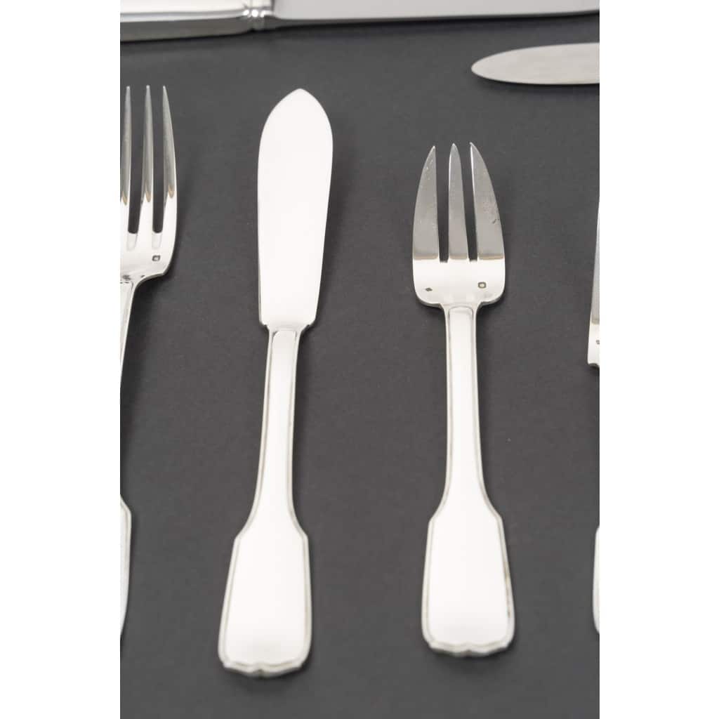 JEAN TETARD MENAGERE EN ARGENT MASSIF 198 PIECES Epoque 1930 18 JEAN TETARD MENAGERE EN ARGENT MASSIF 198 PIECES Epoque 1930 18
