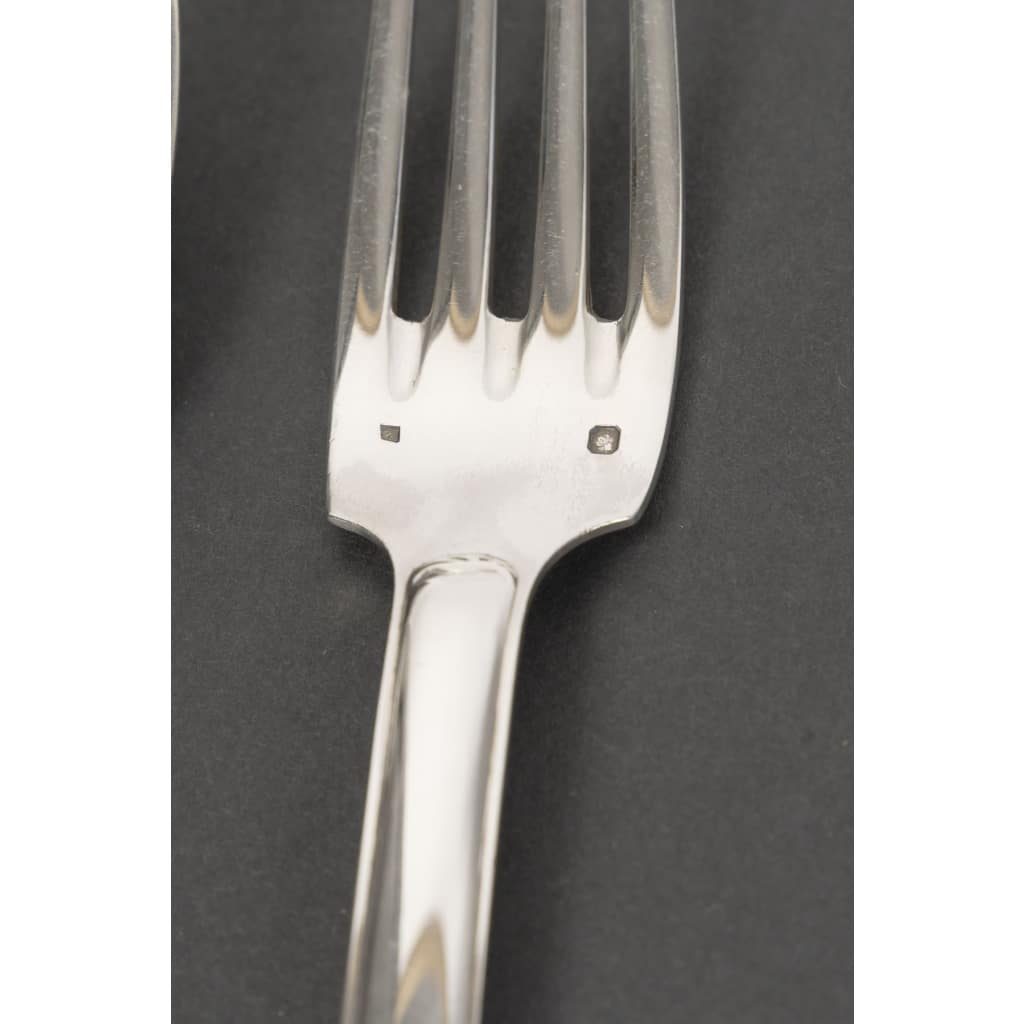JEAN TETARD MENAGERE EN ARGENT MASSIF 198 PIECES Epoque 1930 19 JEAN TETARD MENAGERE EN ARGENT MASSIF 198 PIECES Epoque 1930 19