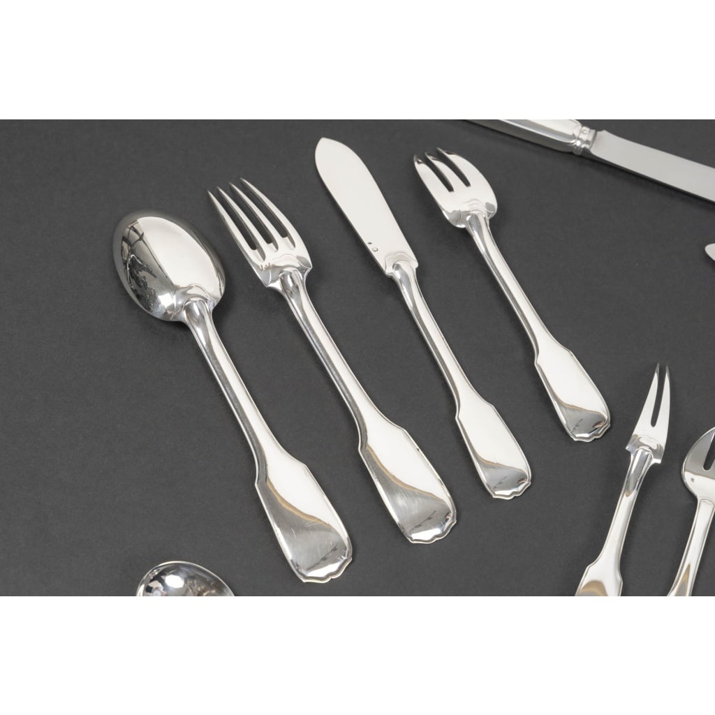 JEAN TETARD MENAGERE EN ARGENT MASSIF 198 PIECES Epoque 1930 22 JEAN TETARD MENAGERE EN ARGENT MASSIF 198 PIECES Epoque 1930 22