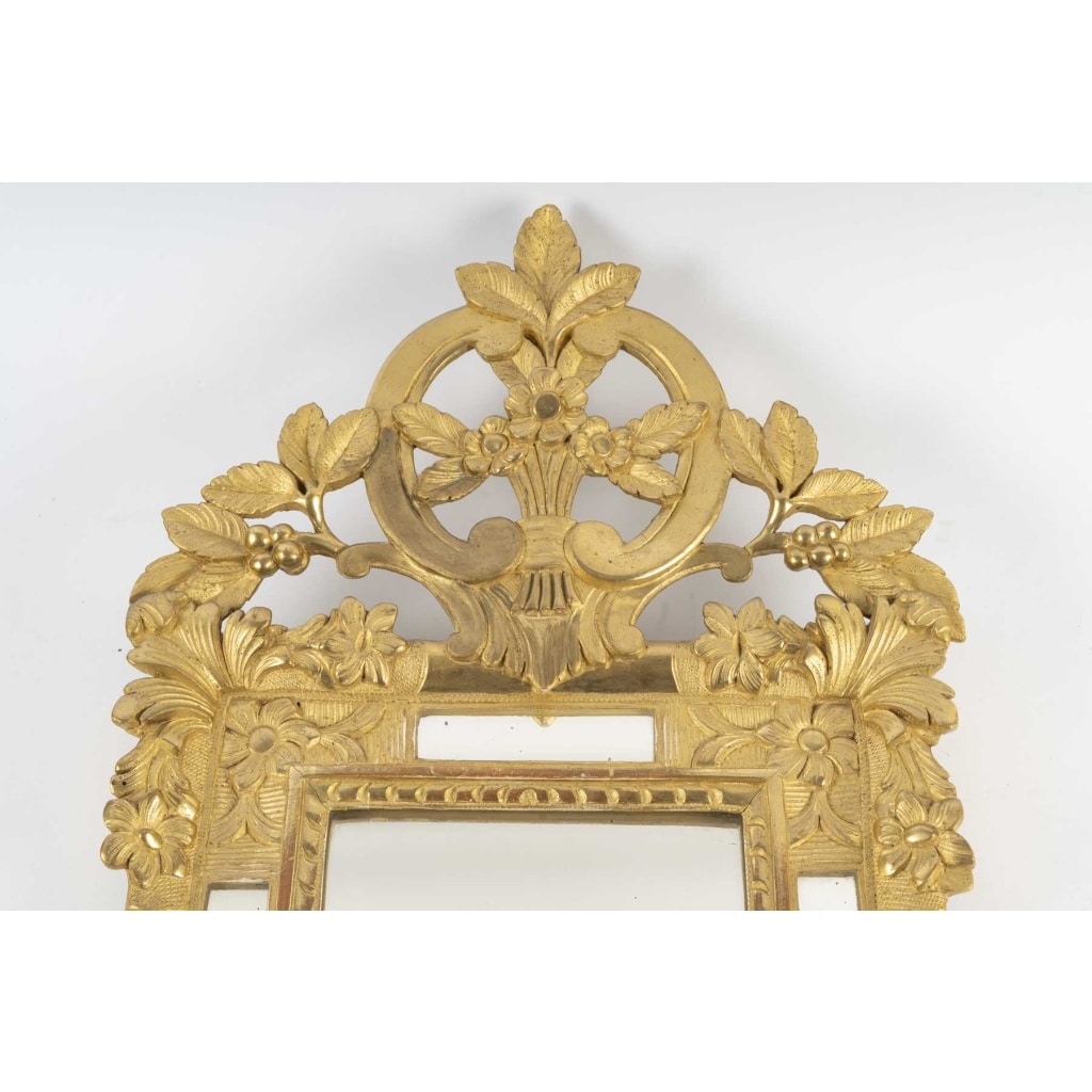Petit miroir à parecloses d’époque Régence (1715-1724), XVIIIe siècle. 5