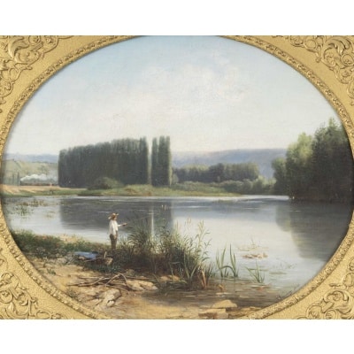 Armand BRACONY (1825-1894) Le lac