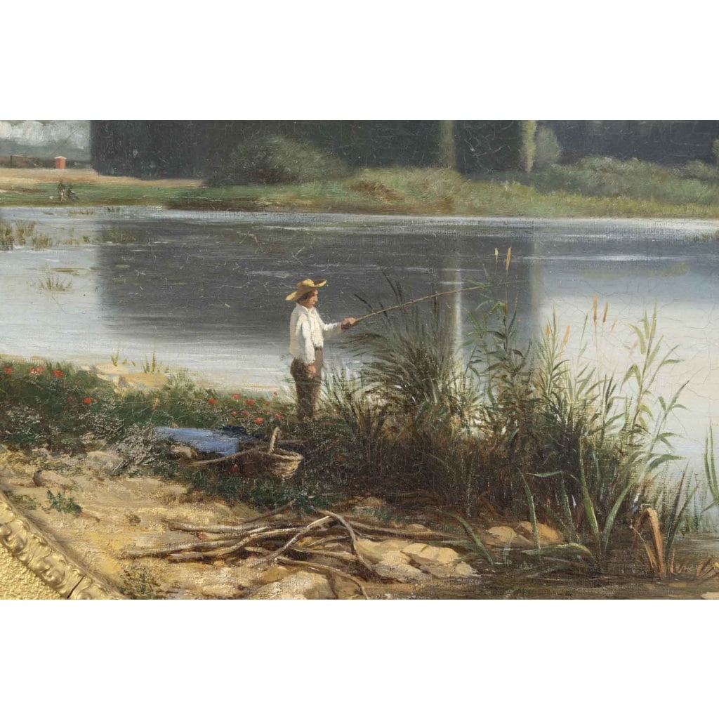 Armand BRACONY (1825-1894) Le lac 3
