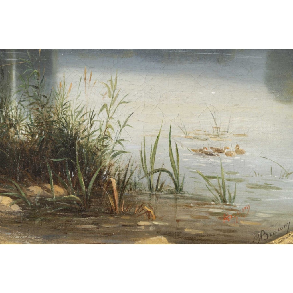 Armand BRACONY (1825-1894) Le lac 4
