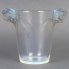 Vase « Chamarande » verre opalescent patiné gris de René LALIQUE 9