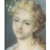 Suiveur de Rosalba CARRIERA Jeune fille aux fleurs XVIIIème siècle 11