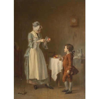 Pierre Joseph TOUSSAINT (1822-1888) La tartine Pierre Joseph TOUSSAINT (1822-1888) La tartine