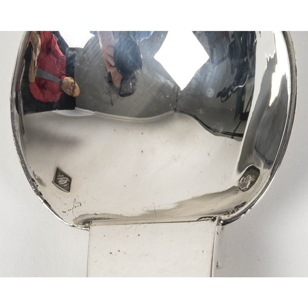 5 cuillers à moka en argent massif Art Déco 13
