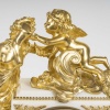 Une Garniture En Bronze Doré Et Marbre Blanc; XIXème Siècle 16