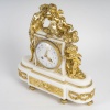 Une Garniture En Bronze Doré Et Marbre Blanc; XIXème Siècle 14