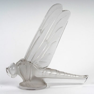Mascotte Automobile « Grande Libellule » verre blanc de René LALIQUE