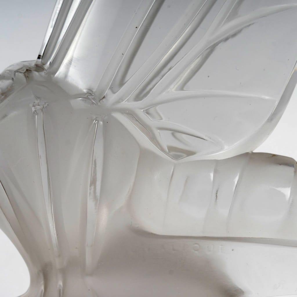Mascotte Automobile « Grande Libellule » verre blanc de René LALIQUE 7