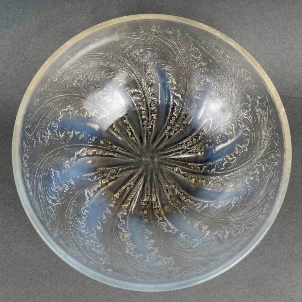 Coupe « Chicorée » verre opalescent de René LALIQUE 5