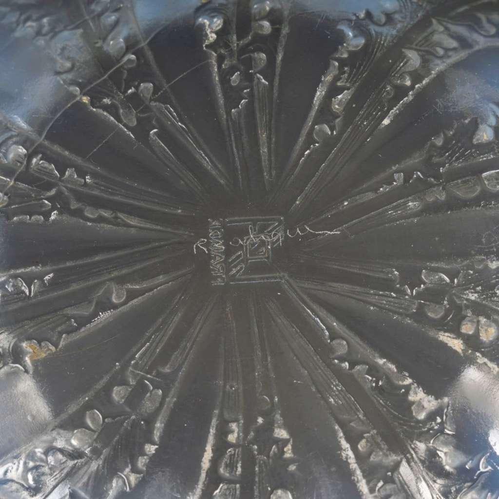 Coupe « Chicorée » verre opalescent de René LALIQUE 8