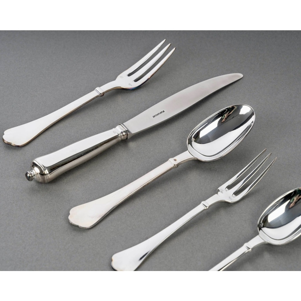 Ménagère « Cardinal » métal argenté de PUIFORCAT – 110 Pièces 3