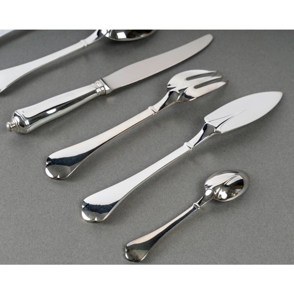 Ménagère « Cardinal » métal argenté de PUIFORCAT – 110 Pièces 10