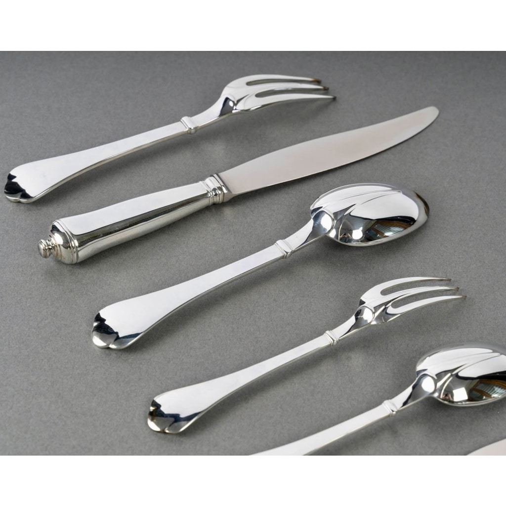 Ménagère « Cardinal » métal argenté de PUIFORCAT – 110 Pièces 12