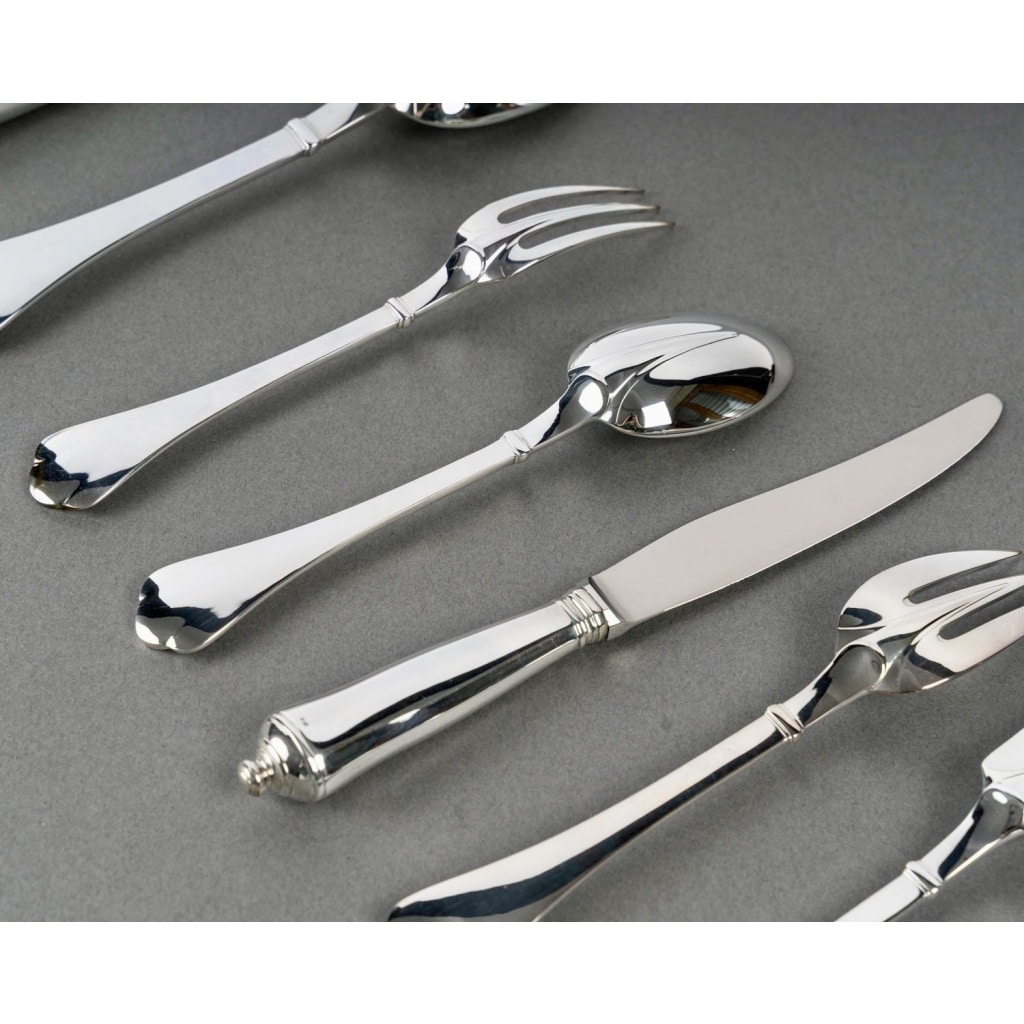 Ménagère « Cardinal » métal argenté de PUIFORCAT – 110 Pièces 13