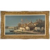 Alphonse Lecoz (1833–1914) Un Hameau au Bord de la Rivière Huile sur toile vers 1880–1890 11 Alphonse Lecoz (1833–1914) Un Hameau au Bord de la Rivière Huile sur toile vers 1880–1890 11