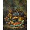 Sureau – Nature Morte aux Fruits huile sur toile de la fin du XIXeme siècle 11 Sureau – Nature Morte aux Fruits huile sur toile de la fin du XIXeme siècle 11